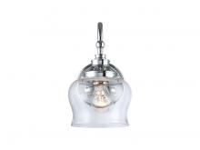  3610-1W CH-CLR - Daphne 1-Light Wall Sconce in Chrome with Clear Glass